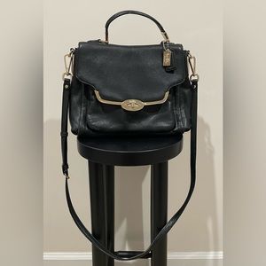 Vintage Coach Madison Sadie flap bag with detachable long strap